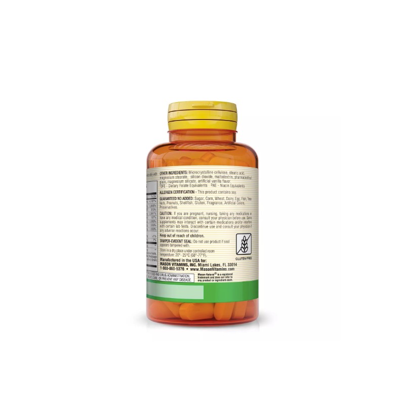 Mason Natural B-50 COMPLEX ALL ELEVEN "B" FACTORS, 100 Tablets