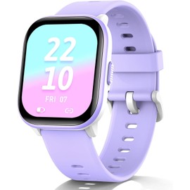 ZONEY Kids Watch for Girls Boys with IP68 Waterproof, Girls Watch with 19 Sports Modes, Sleep Tracking, Pedometer, Stopwatch, Kids Activity Tracker, Birthday Gifts for Age 6-15 Years Old (W99, Purple)