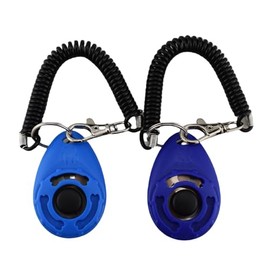 TadFyh Pet Training Clicker with Wrist Strap - Dog Training Clickers - Pack of 2