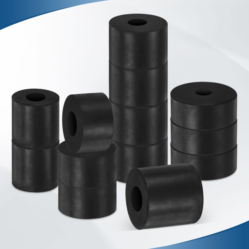 M METERXITY 16-Pack Rubber Spacer 0.39" ID 1.18" OD 0.79"