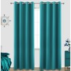 KOUFALL Window Treatments for Winter Decorations,Dark Teal Christmas Decor Thick