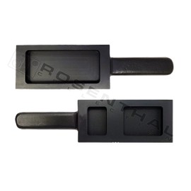 Ingot Mold Double Sided Gray Cast Iron Ingot Mold Crucible for Melting Casting Refining (Size 4)