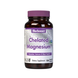 Bluebonnet Nutrition Albion Chelated Magnesium, 120 Count                                                                                             