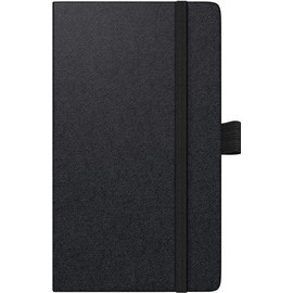 BRUNNEN Kompagnon Pocket Diary Model 756 66 (2025), 2 Pages = 1 Week, A6, 152 Pages, Baladek Cover, Black
