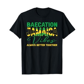 Baecation Jamaica Vibes Matching Couple Vacation Trip T-Shirt