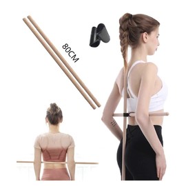 Unbranded 32 Inch 2 Yoga Sticks - Kyphosis Correction, Open Shoulders and Open Back