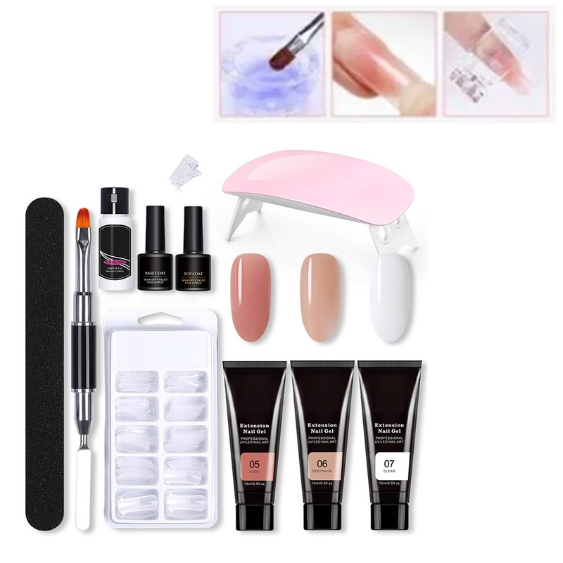 Nail Extension Gel Kit Professional Beautiful Gel Nail Polish Tool