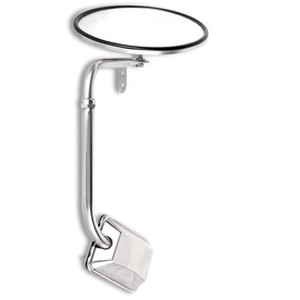 FEIPARTS Truck Hood Mirror Door Mirror Fit for Freightliner for Kenworth for Peterbilt Rearview Mirror with 1PCS Stainless Steel 8 Round Mirror Left or Right Side Chrome Housing