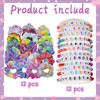 kaixiaoru 12Sets Friendship Bracelets Set,Include Scrunchie and Bracelet for Birthday