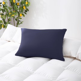 ZPECC Pillow Cases Bulk 24 Pack - Standard Pillowcases with Envelope Closure, Soft Brushed Microfiber Pillow Cover for Hotel Airb&bs Hospital Bedding Essential, Navy