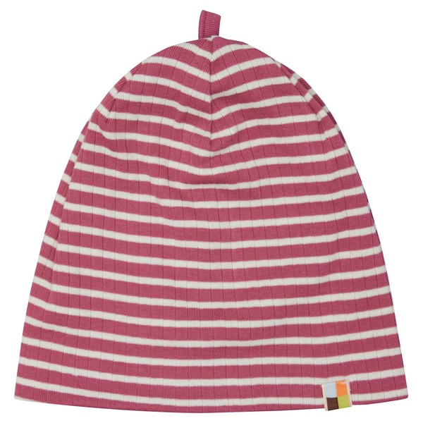 loud + proud Girls Striped with Rib, GOTS Certified Beanie