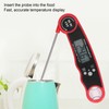 Food Thermometer Waterproof 304 Stainless Steel Folding Probe Fast Meat