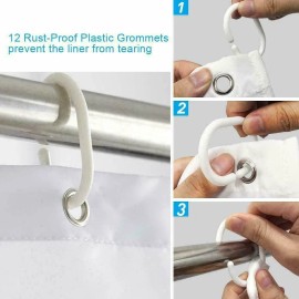 Unbranded Hummingbird Bathroom Waterproof Fabric Shower Curtain Decor with 1- Hooks 71 In