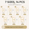 14 Pcs Oval Finger Splints, Waterproof Finger and Thumb Support