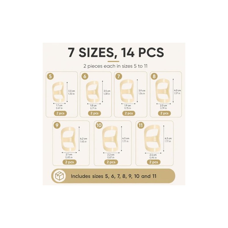 14 Pcs Oval Finger Splints, Waterproof Finger and Thumb Support