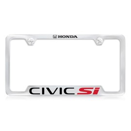 Honda Civic Si Chrome Plated Metal License Plate Frame