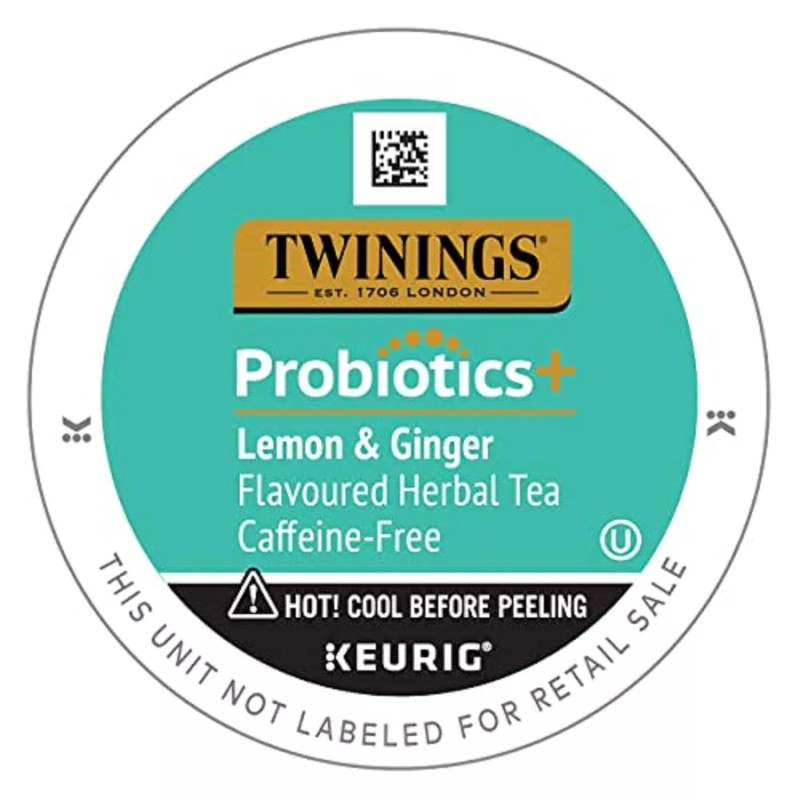 Twinings Probiotics+ Lemon & Ginger Single Serve K-Cups- 48 Count