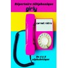 REPERTOIRE TELEPHONIQUE GIRLY: CARNET RETRO: A à Z alphabétique: repertoire