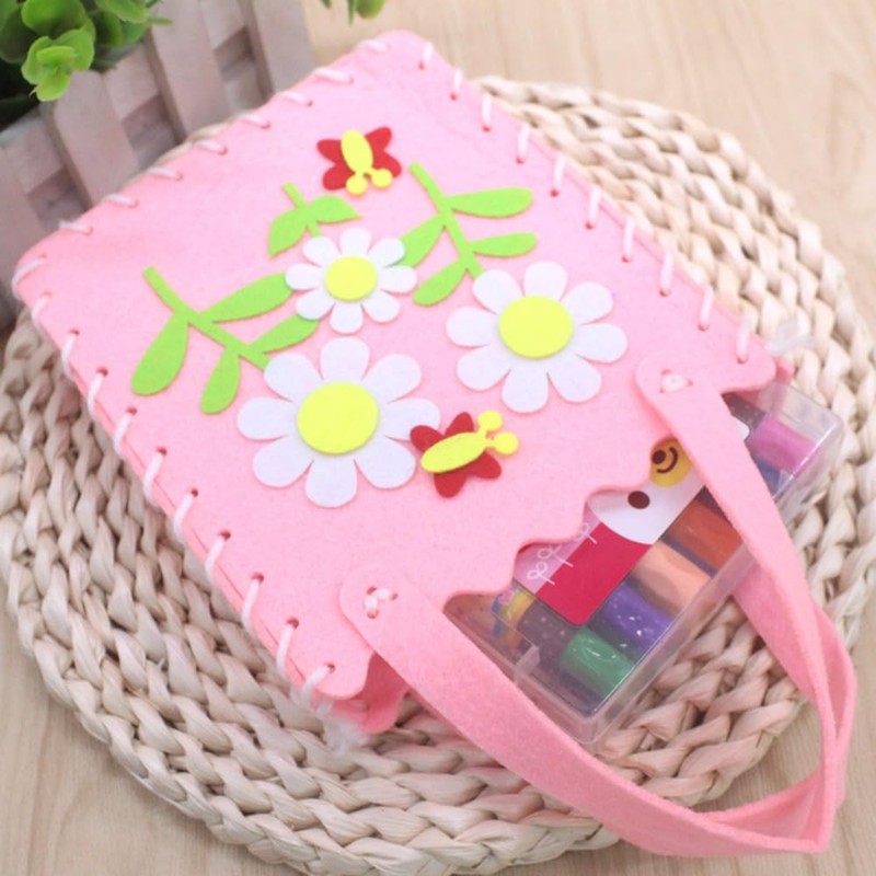 seimeinoki Mini Handmade Bag Kit, Felt Fabric, 6 Types, Sewing