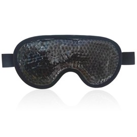 NEWGO Cold Eye Mask Cooling Eye Mask for Dry Eyes, Eye Gel Mask Eye Ice Pack Reusable Cold Eye Compress for Dark Circles, Migraines, Eye Surgery, Skin Care (Sub Black)