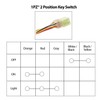 1PZ Ignition Switch, 3-Position, Key Actuated, Black, ON-OFF Operation, Fits