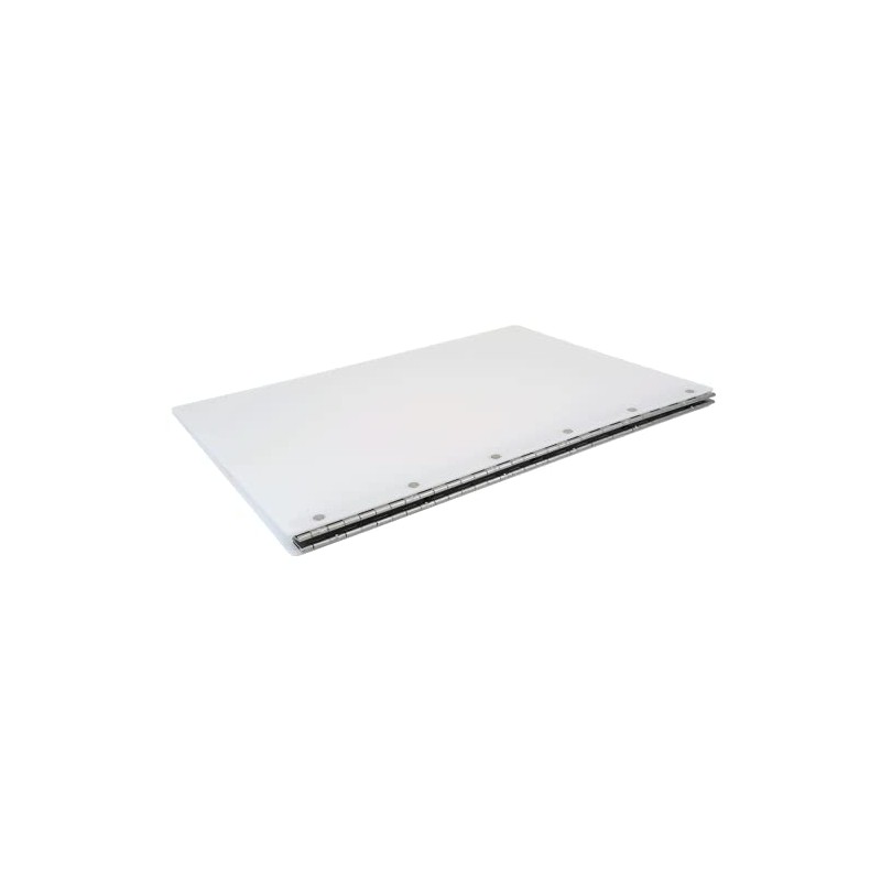 17x11 Screw Post Binder Acrylic Panel with Fixed Posts White