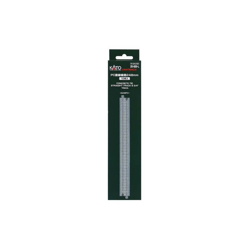 KATO (KATO) KATO N Gauge Straight Track 248mm, 10-Piece Set,