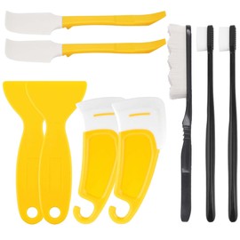 9Pcs UV Resin 3D Printer Must-Have Tool, Scraper, Silicone Spatula, Brush for Resin Transfer Cleaning and Protect Release FEP Film Vat Tank, 3D Printer Cleaning and Maintenance Tools