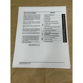 Printed Service Shop Repair Manual 83-85 Honda Aero 80 NH80 Scooter