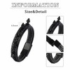 MILAKOO Spiked Studded PU Leather Bracelet for Men Goth Retro