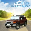 Car Windshield Sun Shade with Storage Pouch Compatible with Toyota