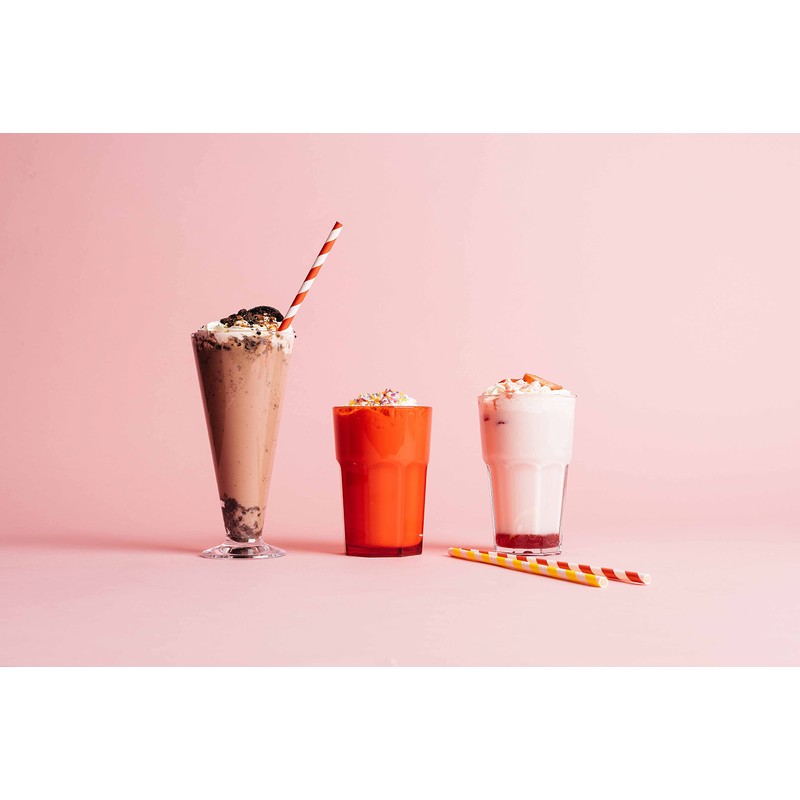 Harfield Set of 2 Sundae Milkshake Ice Cream Tumblers &