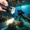 WholeFire Underwater Diving 2000 Lumens Scuba Diving Torch, LED Diving