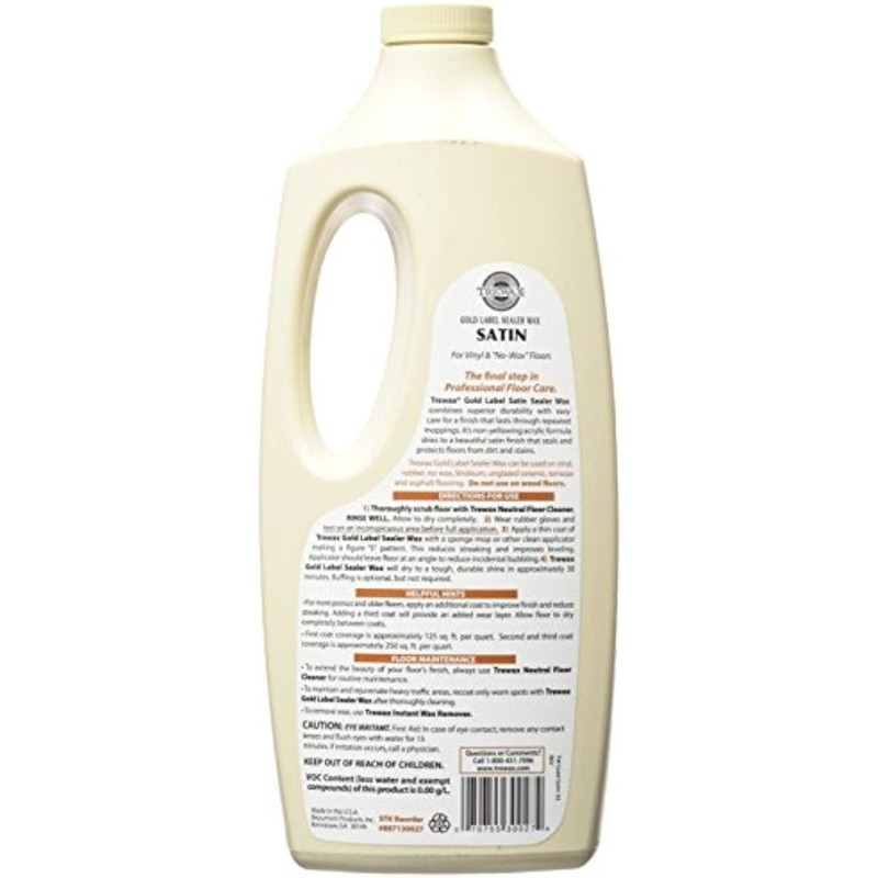 Trewax Professional Gold Label Sealer, Satin, 32-Fluid Ounce