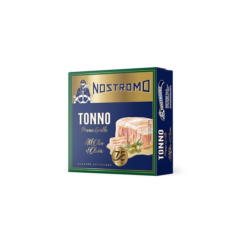 Tonno Nostromo all'olio di oliva pinne gialle 100g-Qualità Superiore