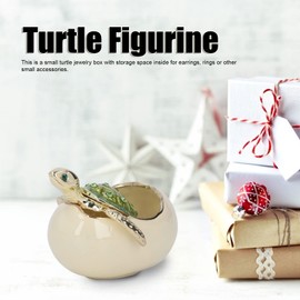 Hatching Turtles Jewellery Box Turtle in Hatching Egg Jewellery Box Hand-Painted Animal Figure Collectible Easter Gifts Mother's Day Gifts Vintage Storage Keepsake Home Decoration