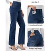 AMPOSH Women’s Mid-Rise Straight Leg Jeans - Comfortable Stretch Denim