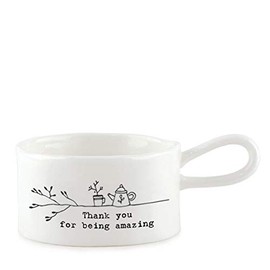 East of India Tea Light Holder Sentiments Friends (Thank You)