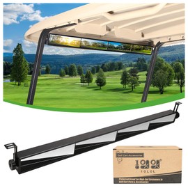 10L0L Universal Golf Cart 4 Panel Mirror for Yamaha EZGO Club Car, Eliminate Blind Spots Wide Angle Rear View Mirror