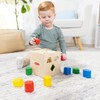 Melissa & Doug Shape Sorting Cube - Classic Wooden Toy