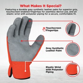 WORK MAXX Thorn-Proof Gardening Gloves – Heavy-Duty Protection for Roses, Thistles & Tough Yard Work