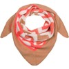 styleBREAKER 01020049 Women's XXL Web Triangle Scarf with Colourful Zigzag