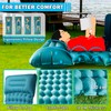 I LITTON Blue Self-Inflating Sleeping Camping Mat with Built-In Pillow,