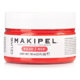 Makipel Rojo 100ml - Maquillaje Temporal Para El Cabello