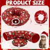 Cat Tunnel Christmas Tree Skirt Cat Donut Tunnel Bed,Gingerbread Man
