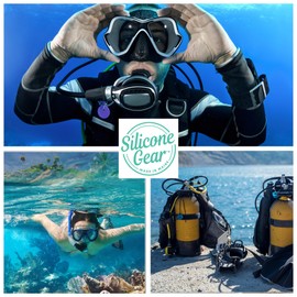 SILICONEGEAR Silicone Gear Octopus Regulator Necklace - 100% Medical-Grade Silicone, Comfortable Fit, Compatible with Most Regulators (12 Pack) (Yellow)