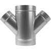 6" Inch to 4" inch Branches W-Shape Ducting Splitter -