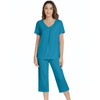 NACHILA Women's Pajamas Set-Viscose Made from Bamboo, Short Sleeve Pjs