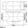 Kakudai Horizontal Quote Drain Trap 438-051-40