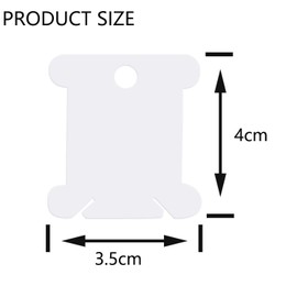 50pcs Plastic Floss Bobbins,Plastic Floss Bobbins Thread Card,Embroidery Thread Bobbins,Floss Bobbins Organiser,Thread Cards with Floss Winder for Cross Stitch Weaving DIY Crafts Sewing Storage